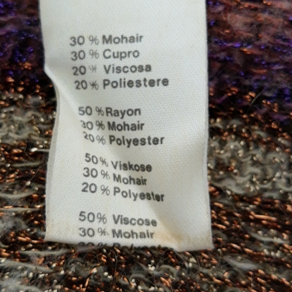 Vintage Krizia Maglia Mohair & Metallic Sweater 42 - Picture 9 of 9